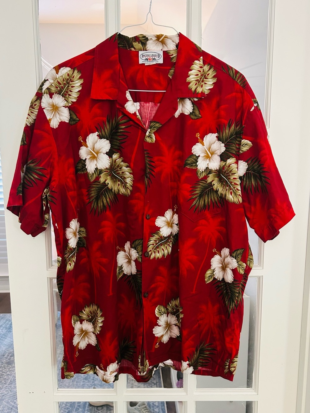 Men's Tropical Hawaiian Shirt - Palm Leaf Vacation Resort Wear Top Aloha 2XL